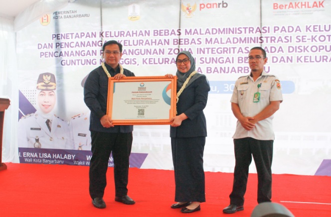 Kelurahan Mentaos, Kota Banjarbaru jadi kelurahan pertama bebas maladministrasi Kelurahan Mentaos, Kota Banjarbaru jadi kelurahan pertama bebas maladministrasi
