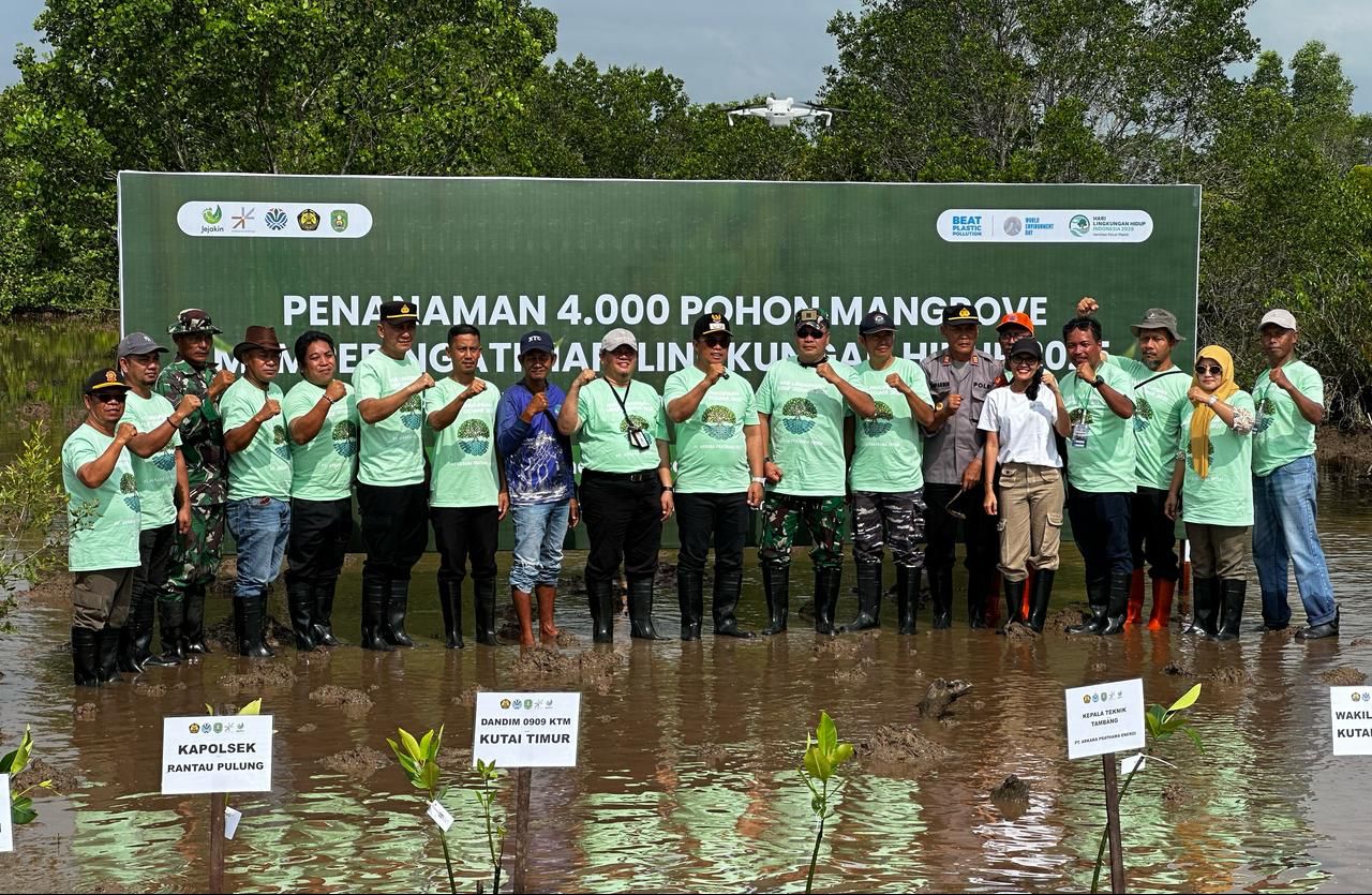 Arkara Energi & Jejakin tanam 4.000 mangrove di teluk lingga, pantau pemulihan pesisir dengan AI Arkara Energi & Jejakin tanam 4.000 mangrove di teluk lingga, pantau pemulihan pesisir dengan AI