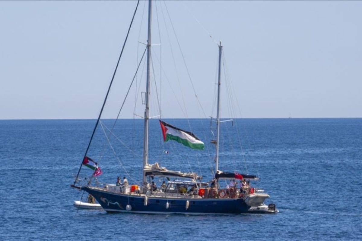 Kapal Freedom Flotilla Handala berlayar antar bantuan ke Gaza Kapal Freedom Flotilla Handala berlayar antar bantuan ke Gaza