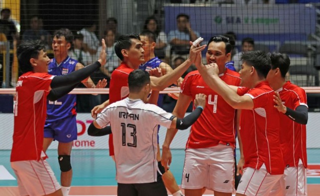 Indonesia hajar Kamboja tiga set langsung Indonesia hajar Kamboja tiga set langsung