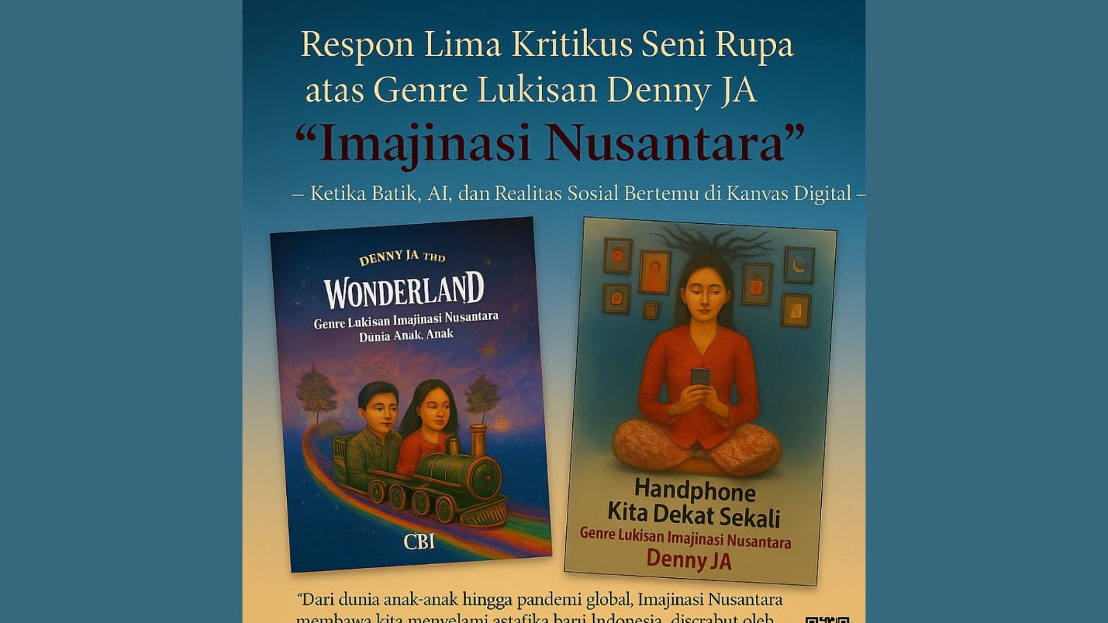 5 kritikus seni rupa puji genre imajinasi Nusantara karya Denny JA 5 kritikus seni rupa puji genre imajinasi Nusantara karya Denny JA
