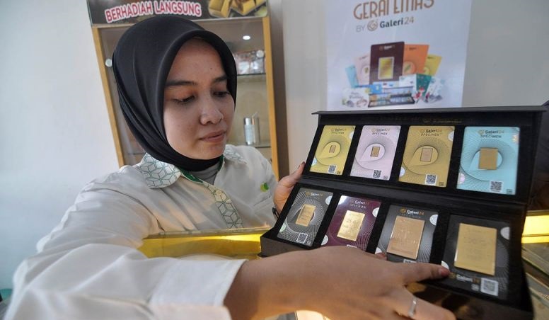 Emas Pegadaian lanjutkan tren penurunan harga jual tiga hari beruntun