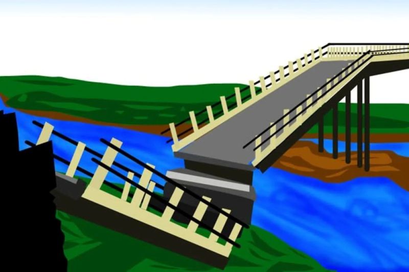 Jembatan runtuh di Rusia sebabkan 7 orang tewas dan 69 orang terluka Jembatan runtuh di Rusia sebabkan 7 orang tewas dan 69 orang terluka
