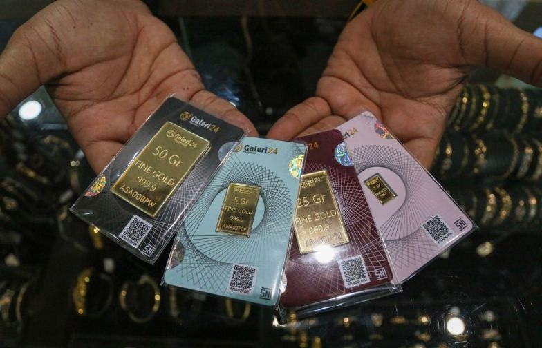 Harga jual emas di Pegadaian hari ini stabil