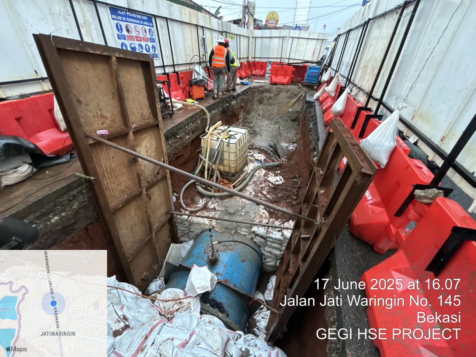 Klarifikasi kejadian kebocoran air di Jl. Jatiwaringin Pondok Gede Bekasi