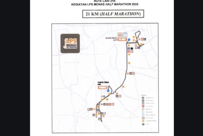DKI tutup lebih dari 20 ruas jalan pada 15 Juni terkait half marathon DKI tutup lebih dari 20 ruas jalan pada 15 Juni terkait half marathon