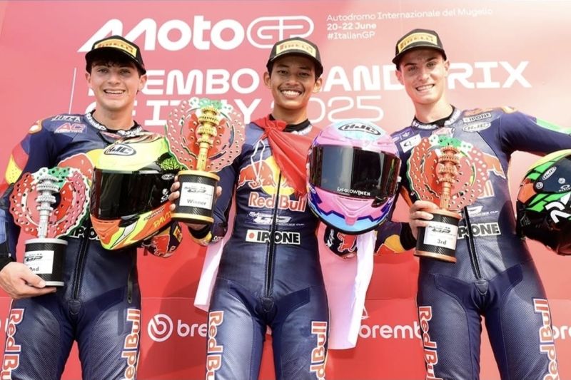 Pembalap Indonesia, Veda Ega juara Red Bull Rookies Cup Italia 2025 Pembalap Indonesia, Veda Ega juara Red Bull Rookies Cup Italia 2025
