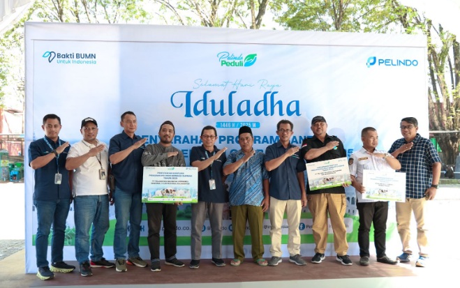 PT Pelindo Regional 3 Sub Regional Kalimantan salurkan bantuan hewan kurban PT Pelindo Regional 3 Sub Regional Kalimantan salurkan bantuan hewan kurban