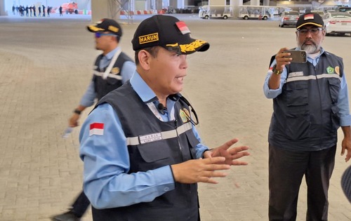 Jemaah nafar awal diangkut 3 trip, Senin sweeping tenda