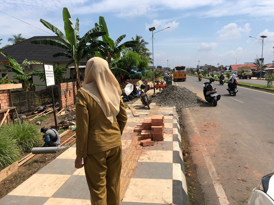 Bollard trotoar dicuri, Dinas PU BM-TR Sumsel lapor ke Polisi Bollard trotoar dicuri, Dinas PU BM-TR Sumsel lapor ke Polisi