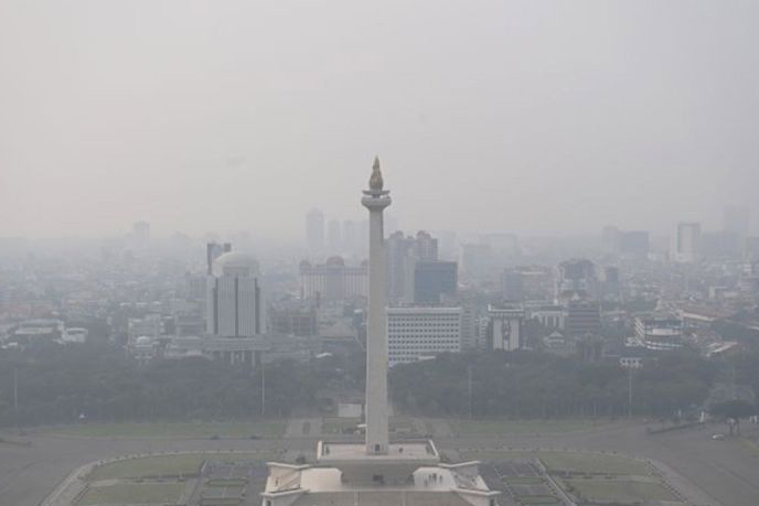Kualitas udara Jakarta terburuk ketiga di dunia Kualitas udara Jakarta terburuk ketiga di dunia