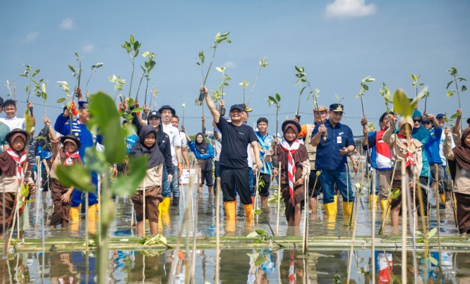 Jateng galakkan Gerakan Mageri Segoro dengan tanam 1,5 juta mangrove di pesisir Jateng galakkan Gerakan Mageri Segoro dengan tanam 1,5 juta mangrove di pesisir