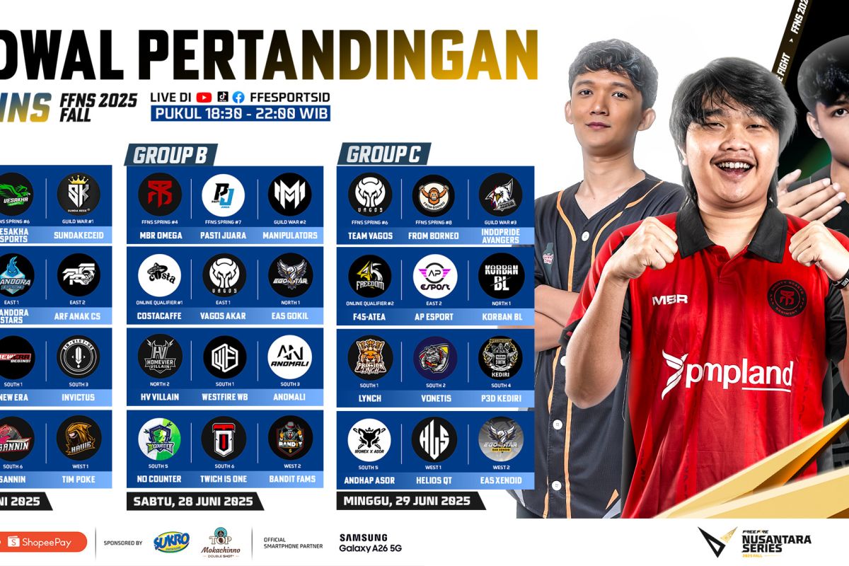 36 tim berebut tiket menuju Grand Final FFNS 2025 Fall 36 tim berebut tiket menuju Grand Final FFNS 2025 Fall
