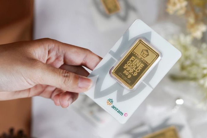 Emas Antam pada Selasa naik tipis Rp5.000 ke Rp1,909 juta/gram Emas Antam pada Selasa naik tipis Rp5.000 ke Rp1,909 juta/gram