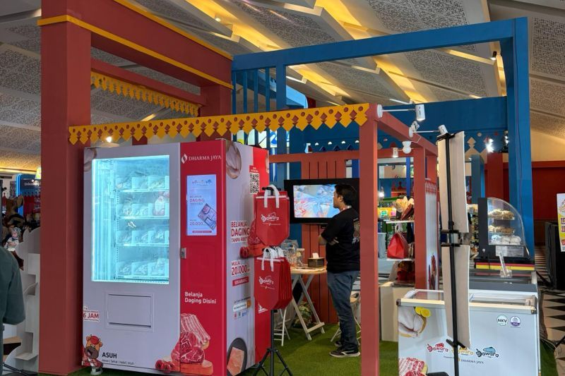 Ada vending machine produk hewani di Jakarta Fair 2025 Ada vending machine produk hewani di Jakarta Fair 2025