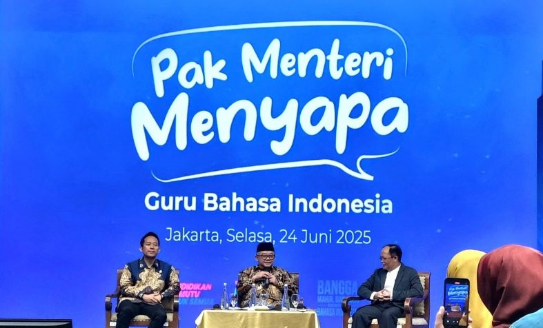 Mendikdasmen sapa guru Bahasa Indonesia, jemput aspirasi pembelajaran Mendikdasmen sapa guru Bahasa Indonesia, jemput aspirasi pembelajaran