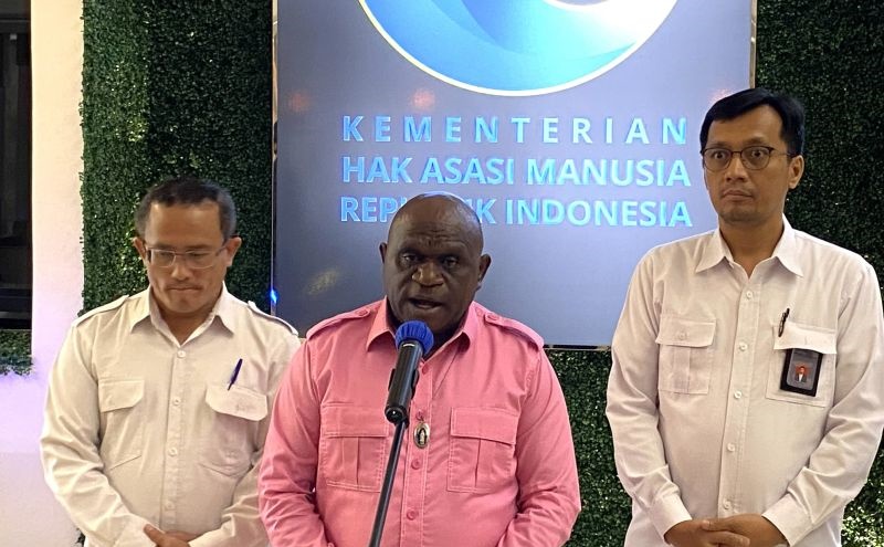 Kementerian HAM serius urus pengungsi akibat konflik di Papua Kementerian HAM serius urus pengungsi akibat konflik di Papua
