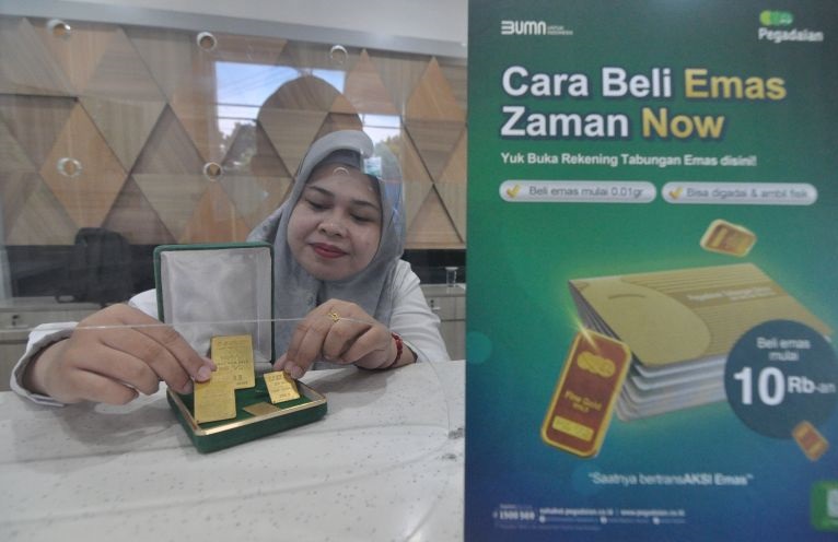 Emas di Pegadaian, Antam-Galeri24 stabil, UBS turun tipis hari ini Emas di Pegadaian, Antam-Galeri24 stabil, UBS turun tipis hari ini