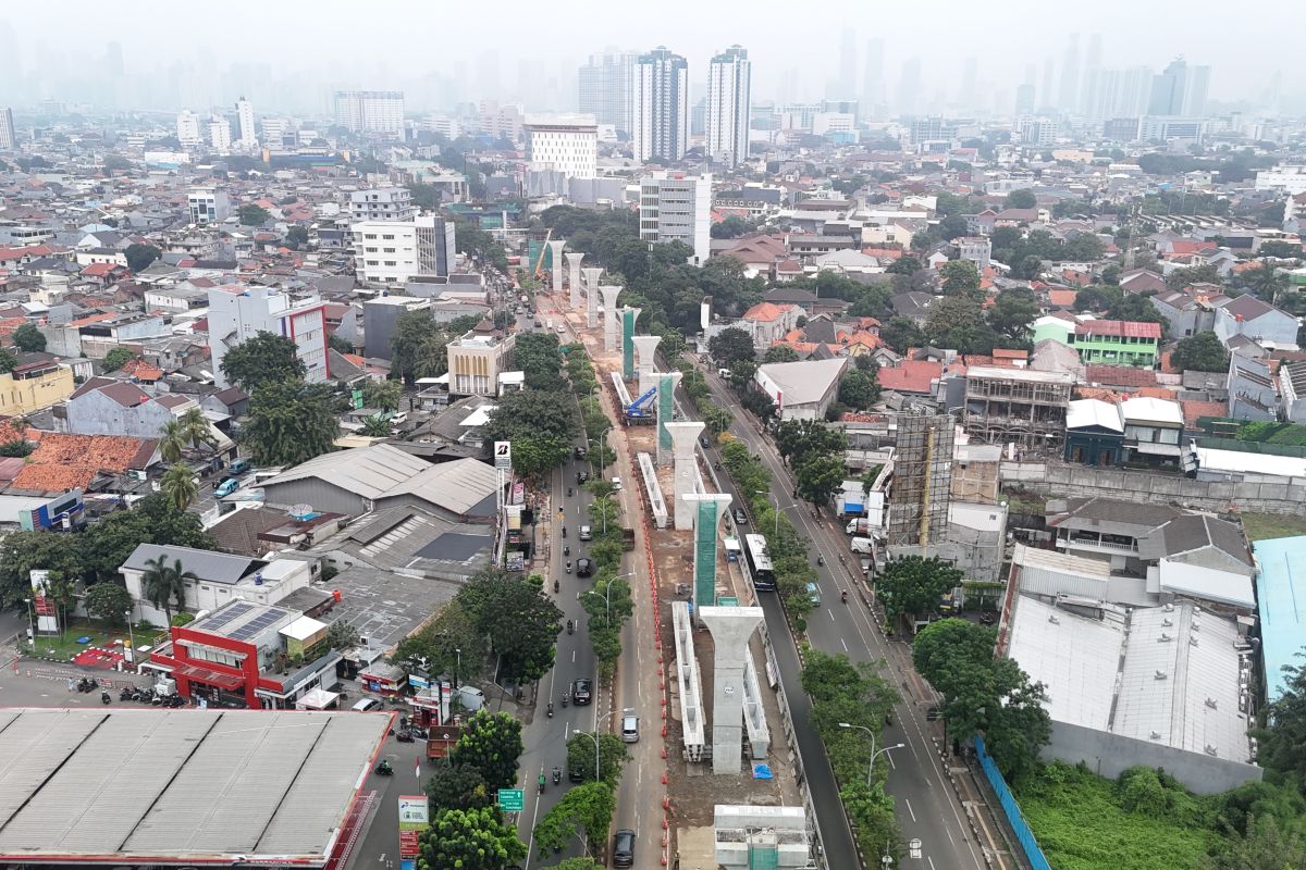 Jakpro: Progres proyek LRT Jakarta Fase 1B capai 55,80 persen Jakpro: Progres proyek LRT Jakarta Fase 1B capai 55,80 persen
