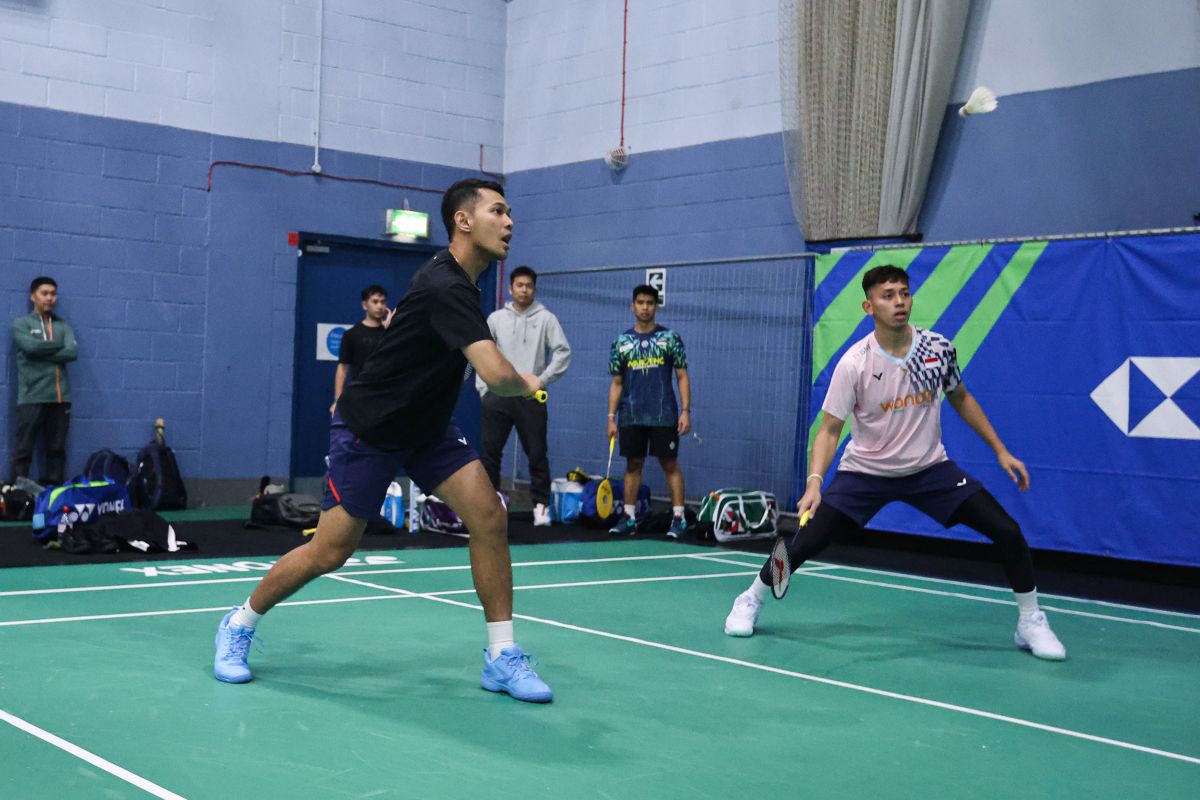 Pebulu tangkis Indonesia latihan perdana di Birmingham jelang All England Pebulu tangkis Indonesia latihan perdana di Birmingham jelang All England