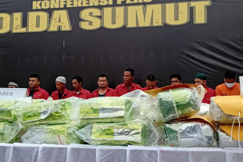 Polda Sumut sita 155,64 kilogram sabu-sabu selama 2 bulan tahun ini