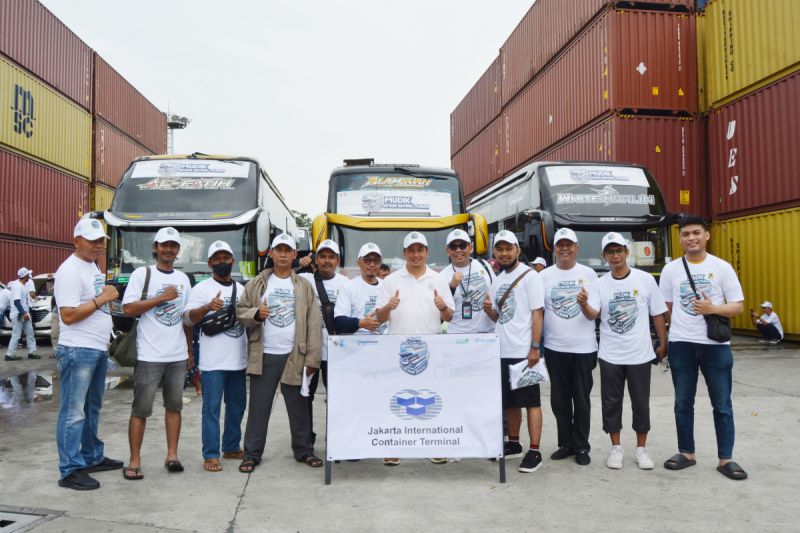 JICT berangkatkan 600 warga Jakut untuk mudik ke Surabaya dan Malang