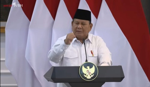 Prabowo prihatin Timnas Indonesia kalah dari Australia