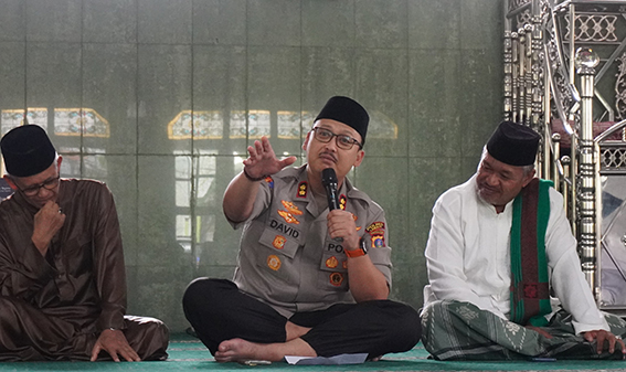 Jumat curhat, Kapolres Langkat bahas narkoba di Masjid Safiyyul Amaliyyatil Hadiiqah