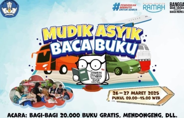 Badan Bahasa sebarkan 20.000 buku dalam Mudik Asyik Baca Buku 2025 Badan Bahasa sebarkan 20.000 buku dalam Mudik Asyik Baca Buku 2025