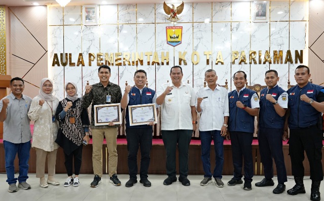 KAI Divre II Sumbar terima piagam penghargaan dari Pemko Pariaman