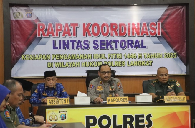 Polres Langkat gelar rapat koordinasi lintas sektor bahas Ops Ketupat Toba Polres Langkat gelar rapat koordinasi lintas sektor bahas Ops Ketupat Toba