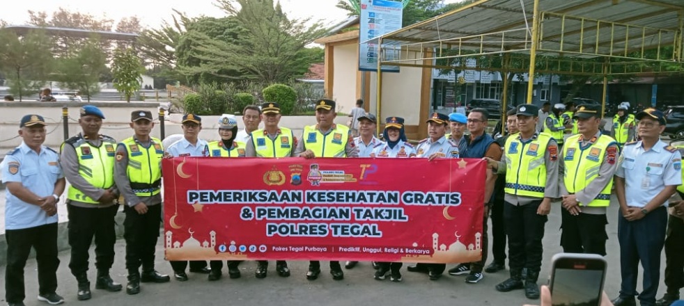 Polres dan Dishub Tegal gelar pemeriksaan kesehatan gratis bagi pengendara Polres dan Dishub Tegal gelar pemeriksaan kesehatan gratis bagi pengendara