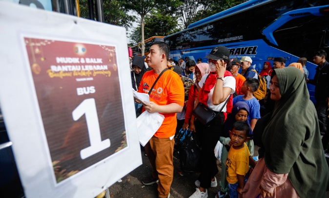 Sebanyak 14.000 orang mudik gratis ke Jateng Sebanyak 14.000 orang mudik gratis ke Jateng