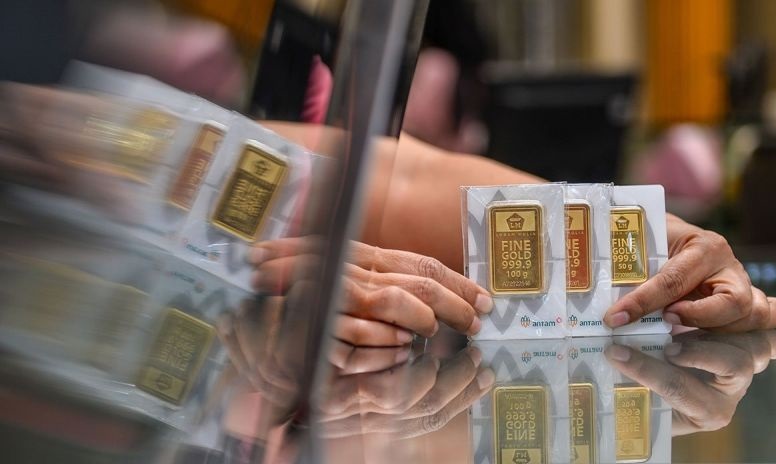 Harga emas Antam melonjak lagi, kini jadi Rp1,774 juta per gram