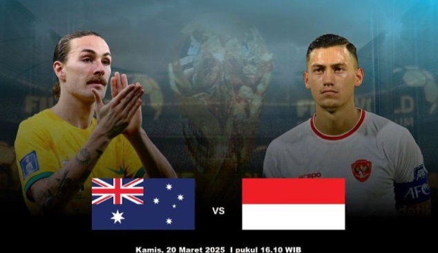 Timnas Indonesia tertinggal 2-0 lewat dua gol cepat Australia Timnas Indonesia tertinggal 2-0 lewat dua gol cepat Australia