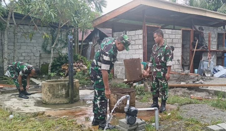 Bantu kesulitan warga, Kodim 1710/Mimika kembali bangun 4 titik sumur bor dan MCK Bantu kesulitan warga, Kodim 1710/Mimika kembali bangun 4 titik sumur bor dan MCK