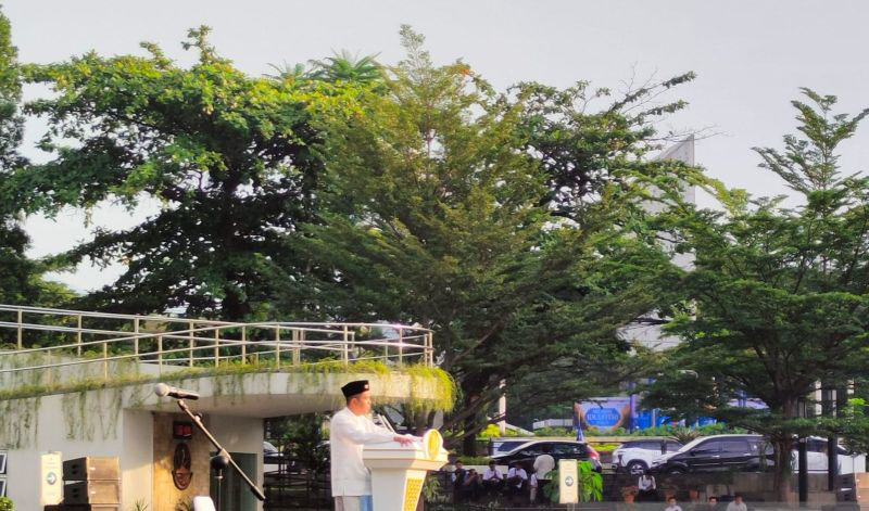 Dedi Mulyadi singgung pengelolaan keuangan daerah dalam Salat Id