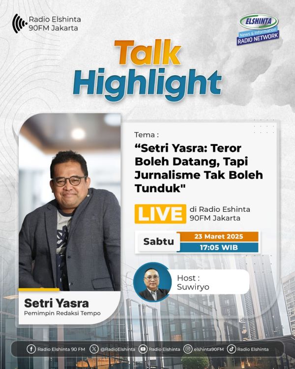 Pemred Tempo Setri Yasra : Teror boleh datang, tapi jurnalisme tak boleh tunduk Pemred Tempo Setri Yasra : Teror boleh datang, tapi jurnalisme tak boleh tunduk