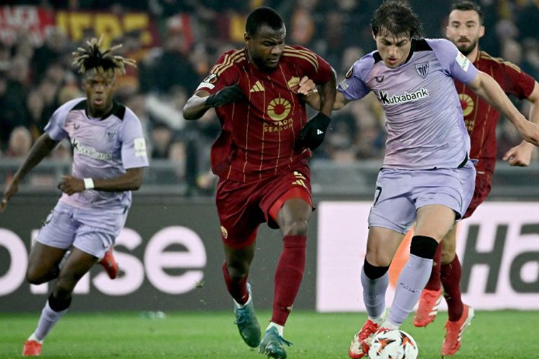 AS Roma raih kemenangan 2-1 ketika hadapi Athletic Club