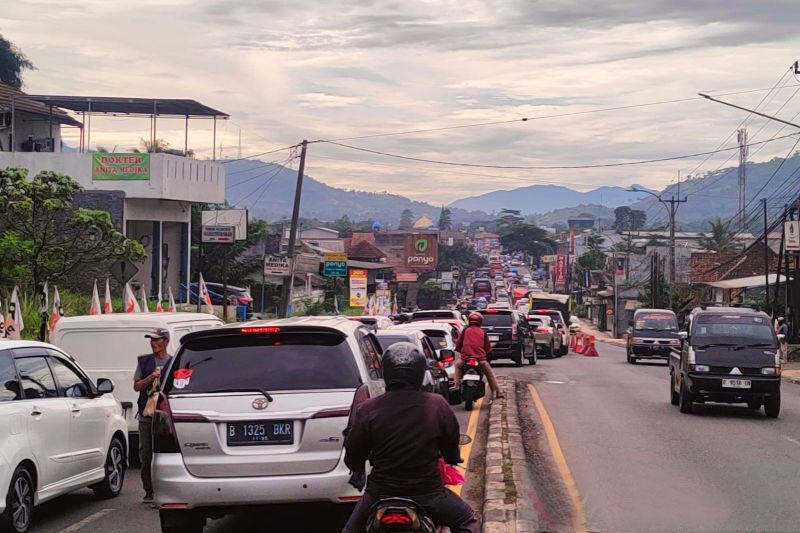 Sebagian Jalur Nagreg diberlakukan lajur 3:1 akomodir pemudik