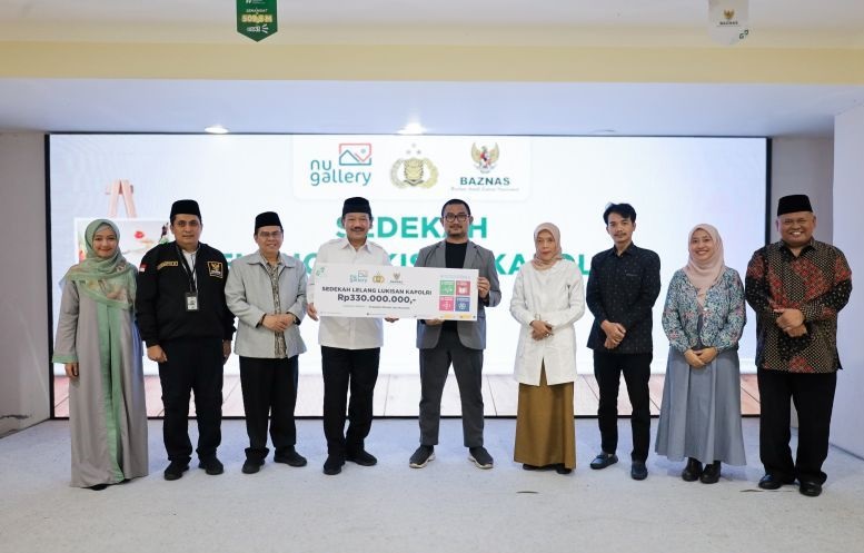 NU Gallery sumbang hasil lelang lukisan Kapolri Rp330 juta ke Baznas