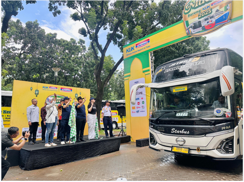 Tradisi mudik bareng Klik Indomaret 2025 kembali berangkatkan 9.100 peserta mudik