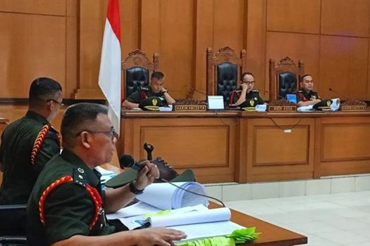 Pengadilan Militer gelar sidang tuntutan kasus penembakan bos rental