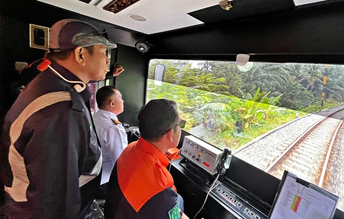 Pastikan keselamatan dan pelayanan kereta api, Manajemen KAI Sumut cek lintas Medan-Rantau Prapat