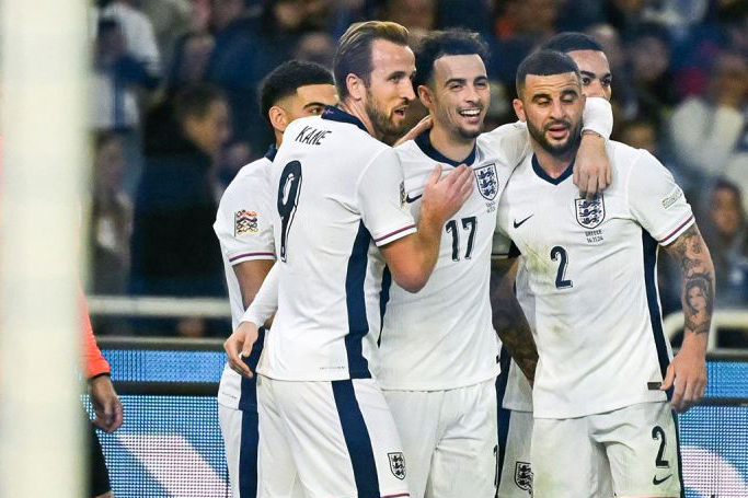 Timnas Inggris menang telak atas Latvia 3-0 Timnas Inggris menang telak atas Latvia 3-0