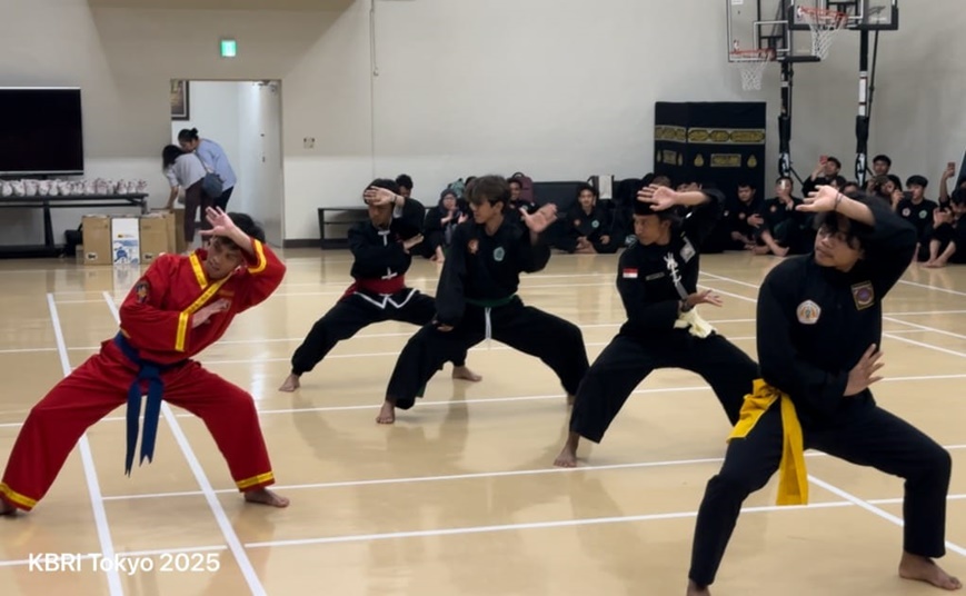 KBRI Tokyo gelar latihan bersama 8 perguruan pencak silat Indonesia di Jepang