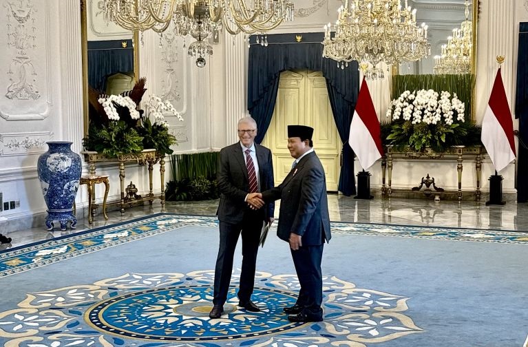 Presiden sambut kedatangan Bill Gates di Istana Merdeka