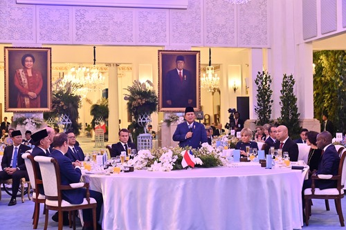 Istana tegaskan tak ada alkohol di gala dinner Macron