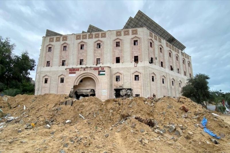 Tiga generator RS Indonesia Gaza terbakar akibat serangan bom Israel