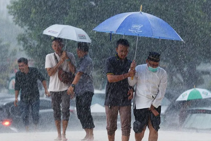 Mayoritas wilayah Indonesia diguyur hujan pada Sabtu Mayoritas wilayah Indonesia diguyur hujan pada Sabtu